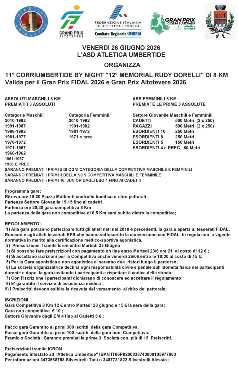11° CorriUmbertide by Night
